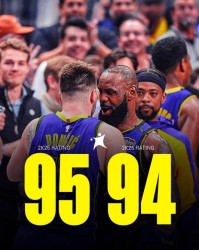 开云体育app-詹姆斯新赛季2K评分低于东契奇 队内第二高&amp;amp;个人职业生涯首次