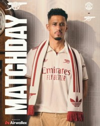 开云体育下载-枪魔大战！阿森纳社媒发布客战曼联海报：萨利巴单人出镜