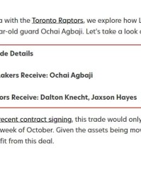 开云官网-FW支招湖人跟猛龙交易，抄底22年乐透秀，两边缘替补被卖？